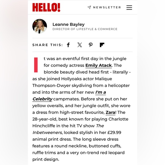 Zara long sleeve ruffle crepe mini dress - Picture 8 of 8